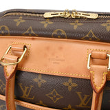 LOUIS VUITTON ルイヴィトン モノグラム ドーヴィル ブラウン M47270 レディース モノグラムキャンバス ハンドバッグ Bランク 中古 銀蔵