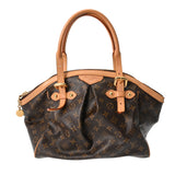 LOUIS VUITTON ルイヴィトン モノグラム ティヴォリ GM ブラウン M40144 レディース モノグラムキャンバス ハンドバッグ Bランク 中古 銀蔵