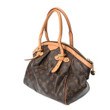 LOUIS VUITTON ルイヴィトン モノグラム ティヴォリ GM ブラウン M40144 レディース モノグラムキャンバス ハンドバッグ Bランク 中古 銀蔵