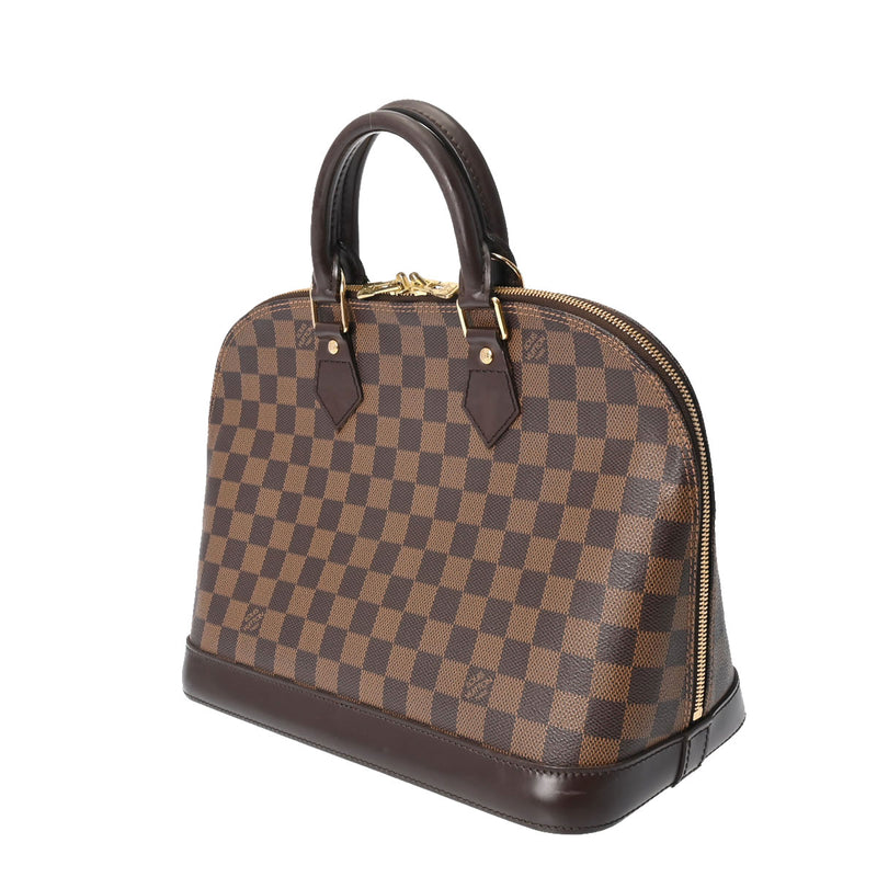 LOUIS VUITTON ルイヴィトン ダミエ アルマ ブラウン N51131 レディース ダミエキャンバス ハンドバッグ ABランク 中古 銀蔵