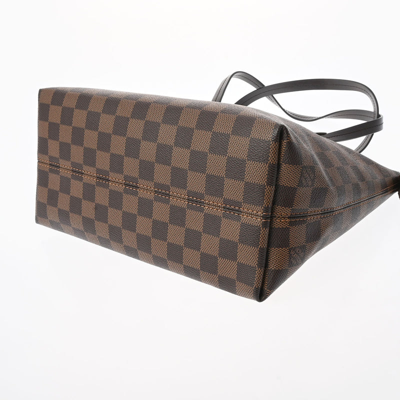 LOUIS VUITTON ルイヴィトン ダミエ イエナPM ブラウン N41012 レディース ダミエキャンバス トートバッグ Aランク 中古 銀蔵