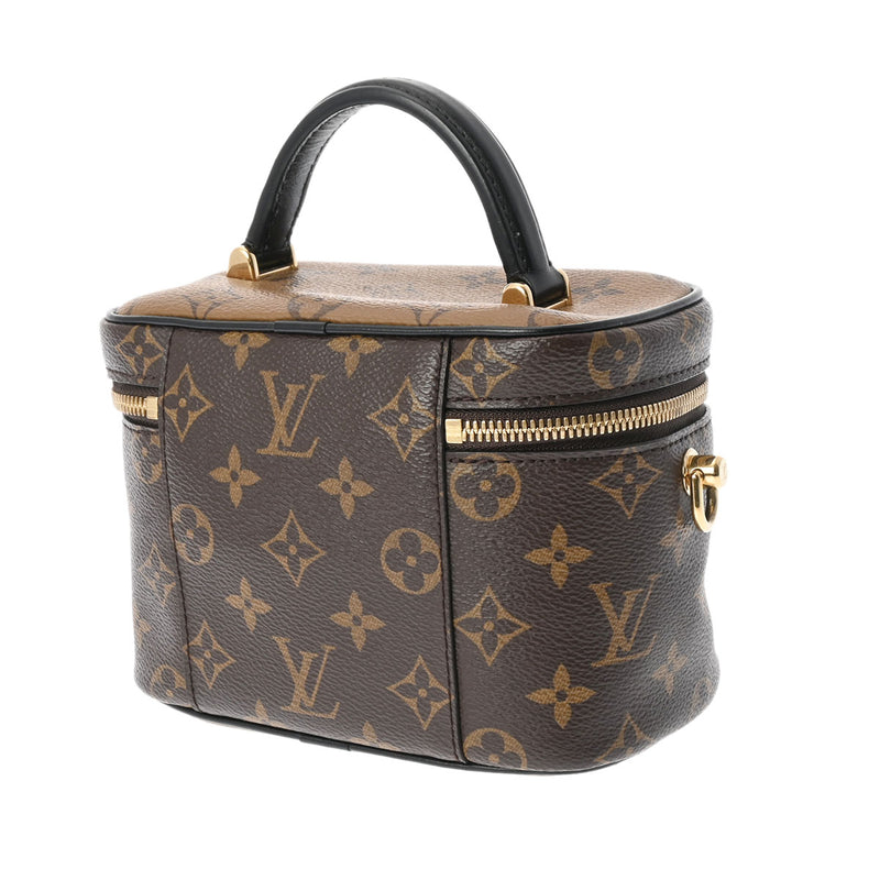 LOUIS VUITTON ルイヴィトン モノグラムリバース ヴァニティNV PM 2WAY ブラウン M45165 レディース モノグラムキャンバス ハンドバッグ Aランク 中古 銀蔵