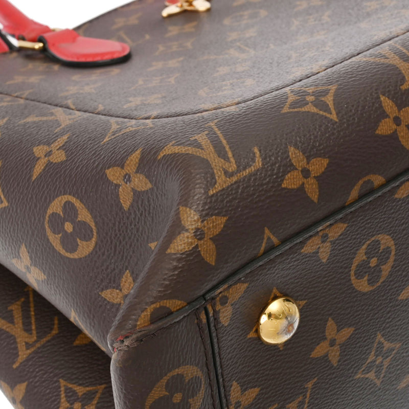 LOUIS VUITTON ルイヴィトン モノグラム フラワートート コクリコ M43553 レディース モノグラムキャンバス 2WAYバッグ ABランク 中古 銀蔵