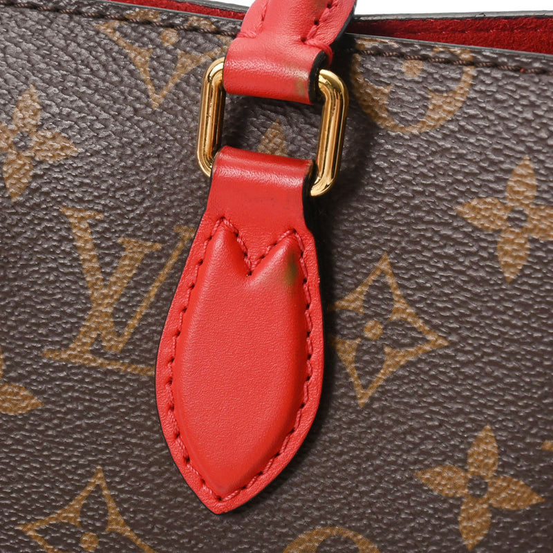 LOUIS VUITTON ルイヴィトン モノグラム フラワートート コクリコ M43553 レディース モノグラムキャンバス 2WAYバッグ ABランク 中古 銀蔵