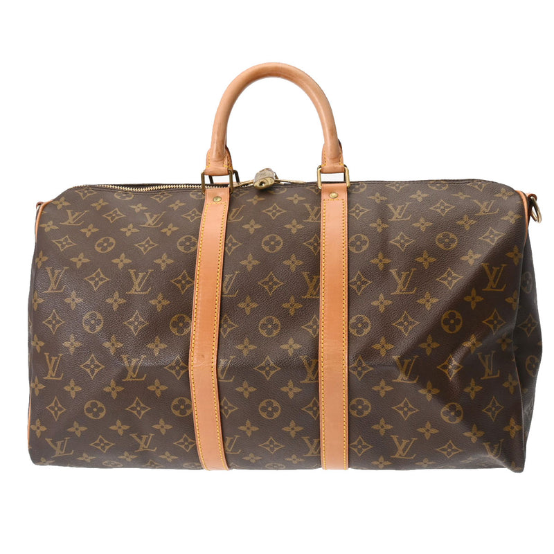 LOUIS VUITTON ルイヴィトン モノグラム キーポル バンドリエール 45 ブラウン M41418 ユニセックス モノグラムキャンバス ボストンバッグ Bランク 中古 銀蔵