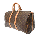 LOUIS VUITTON ルイヴィトン モノグラム キーポル バンドリエール 45 ブラウン M41418 ユニセックス モノグラムキャンバス ボストンバッグ Bランク 中古 銀蔵