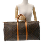 LOUIS VUITTON ルイヴィトン モノグラム キーポル 55 ブラウン M41424 ユニセックス モノグラムキャンバス ボストンバッグ Bランク 中古 銀蔵