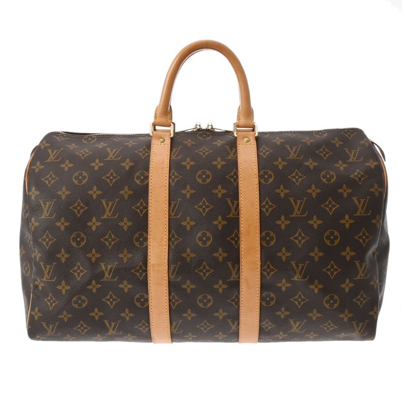 LOUIS VUITTON ルイヴィトン モノグラム キーポル 45 ブラウン M41428 ユニセックス モノグラムキャンバス ボストンバッグ Bランク 中古 銀蔵