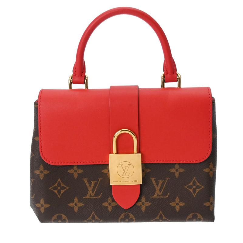 LOUIS VUITTON ルイヴィトン モノグラム ロッキーBB ブラウン/コクリコ Ｍ44322 レディース モノグラムキャンバス 2WAYバッグ Aランク 中古 銀蔵