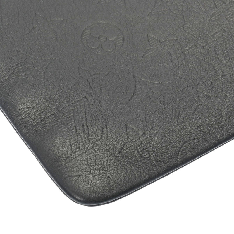 LOUIS VUITTON ルイヴィトン モノグラムシャドウ ポシェット ディスカバリー 黒 M62903 メンズ カーフ クラッチバッグ ABランク 中古 銀蔵