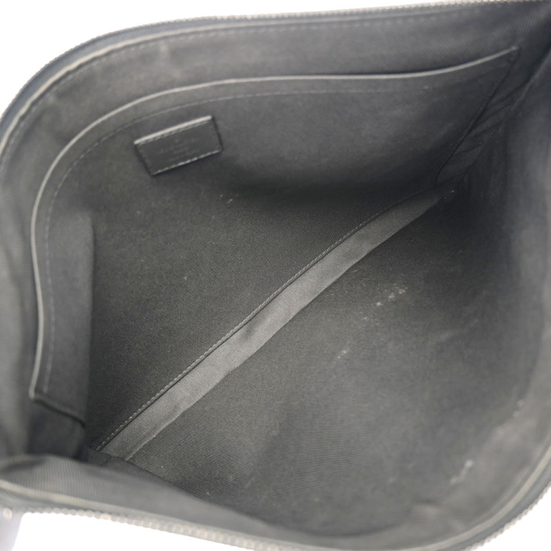 LOUIS VUITTON ルイヴィトン モノグラムシャドウ ポシェット ディスカバリー 黒 M62903 メンズ カーフ クラッチバッグ ABランク 中古 銀蔵