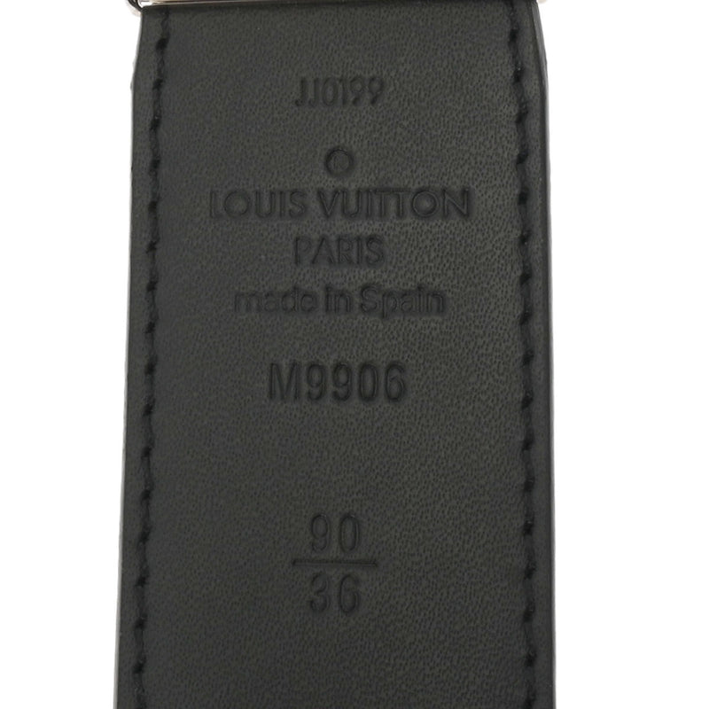 LOUIS VUITTON ルイヴィトン ダミエアンフィニ スレンダー 35MM リバーシブル 黒 M9906U メンズ カーフレザー ベルト ABランク 中古 銀蔵