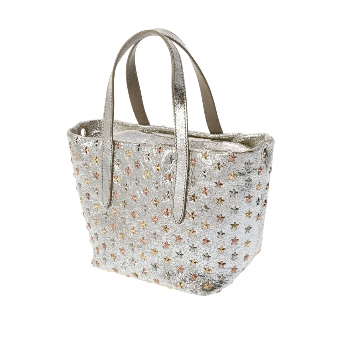 JIMMY CHOO ジミーチュウ ミニサラ スタースタッズ 2WAY シルバー 