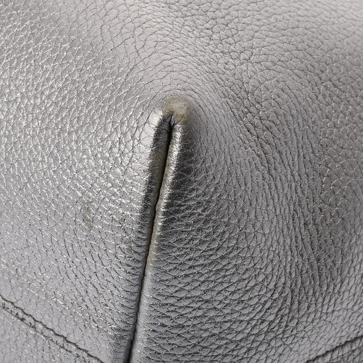 プラダ シルバー シルバー レディース レザー ハンドバッグ 1BA111