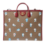 GUCCI グッチ ミニGGスプリーム ドラえもんコラボ 2WAY ベージュ 653952 レディース ミニGGスプリームキャンバス トートバッグ Aランク 中古 銀蔵