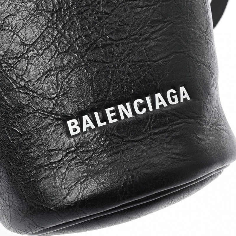 BALENCIAGA バレンシアガ ウィークエンドボトルホルダー 黒 618193 ユニセックス レザー その他小物 Aランク 中古 銀蔵