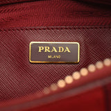 PRADA プラダ 赤/ボルドー BL0837 レディース サフィアーノ ハンドバッグ ABランク 中古 銀蔵