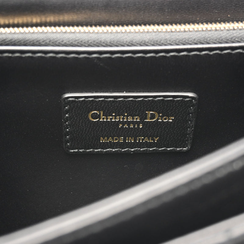 CHRISTIAN DIOR クリスチャンディオール MISS DIOR トップハンドルバッグ 黒 M0997ONGE_M900 レディース ラムスキン ショルダーバッグ 新同 中古 銀蔵