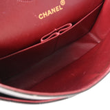 CHANEL シャネル チェーンショルダー 二重蓋 25cm 黒 ゴールド金具 レディース ラムスキン ショルダーバッグ ABランク 中古 銀蔵