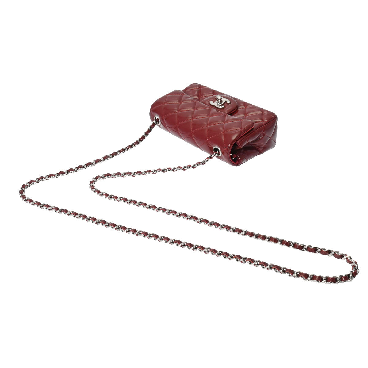 ♡希少♡新品♡CHANELワインレッドエナメルチェーンショルダーバッグ25 800000117085000-3_29ff3772-