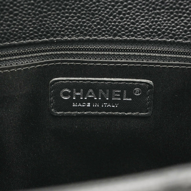 CHANEL シャネル GST グランドショッピングトート 黒 シルバー金具 A50995 レディース キャビアスキン トートバッグ Aランク 中古 銀蔵