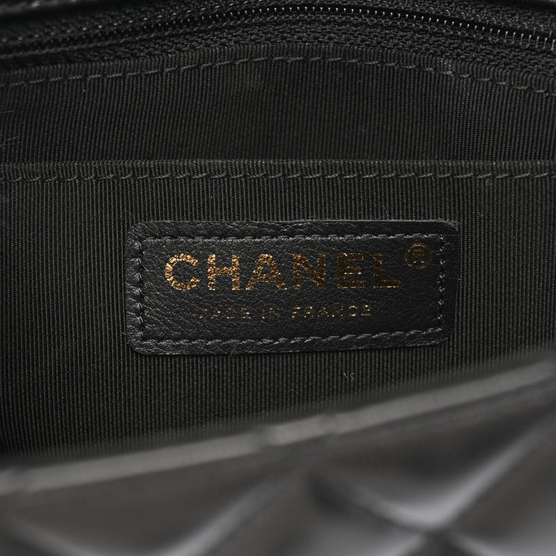 CHANEL シャネル マトラッセ フリルショルダー 20cm 黒 SG金具 レディース ラムスキン ショルダーバッグ Aランク 中古 銀蔵