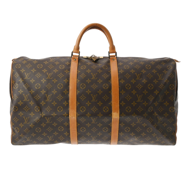 LOUIS VUITTON ルイヴィトン モノグラム キーポル 60 ブラウン M41422 ユニセックス モノグラムキャンバス ボストンバッグ Bランク 中古 銀蔵