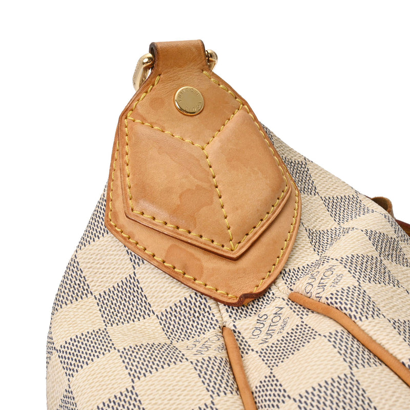 LOUIS VUITTON ルイヴィトン ダミエアズール イーヴォラ MM 2WAY 白 N41133 レディース ダミエアズールキャンバス ハンドバッグ Bランク 中古 銀蔵