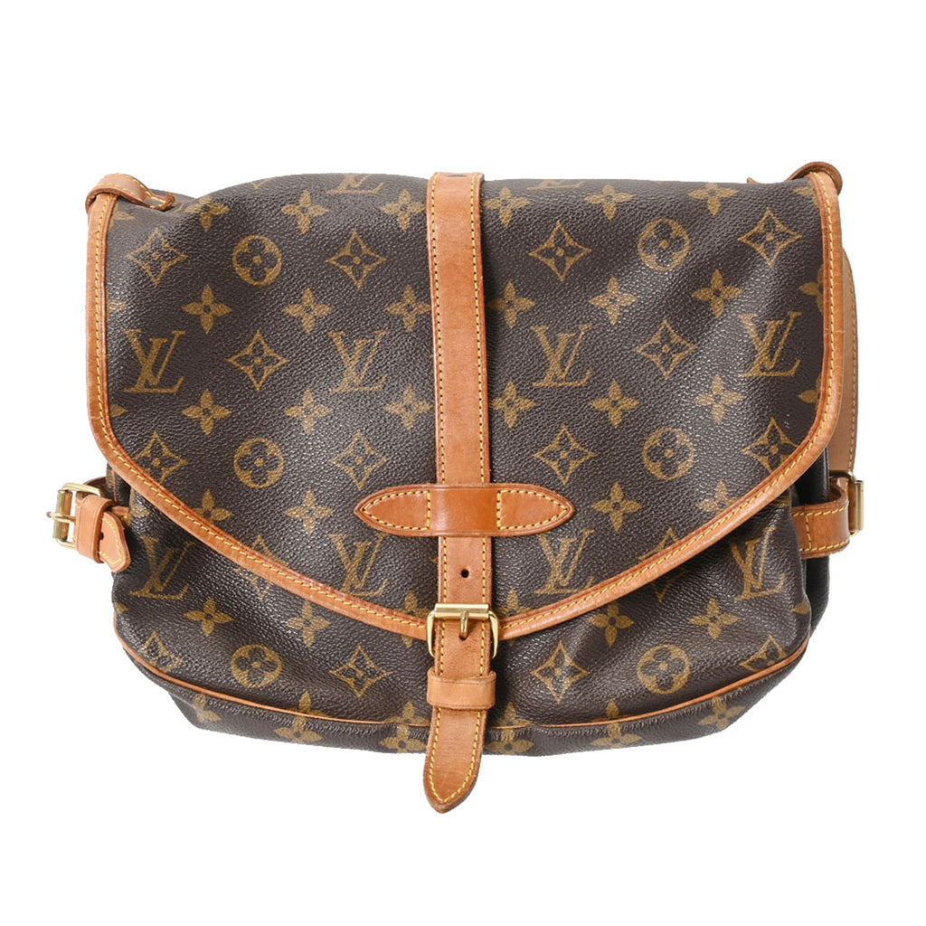 ルイヴィトンソミュール 30 14145 ブラウン レディース モノグラムキャンバス ショルダーバッグ M42256 LOUIS VUITTON 中古  – 銀蔵オンライン