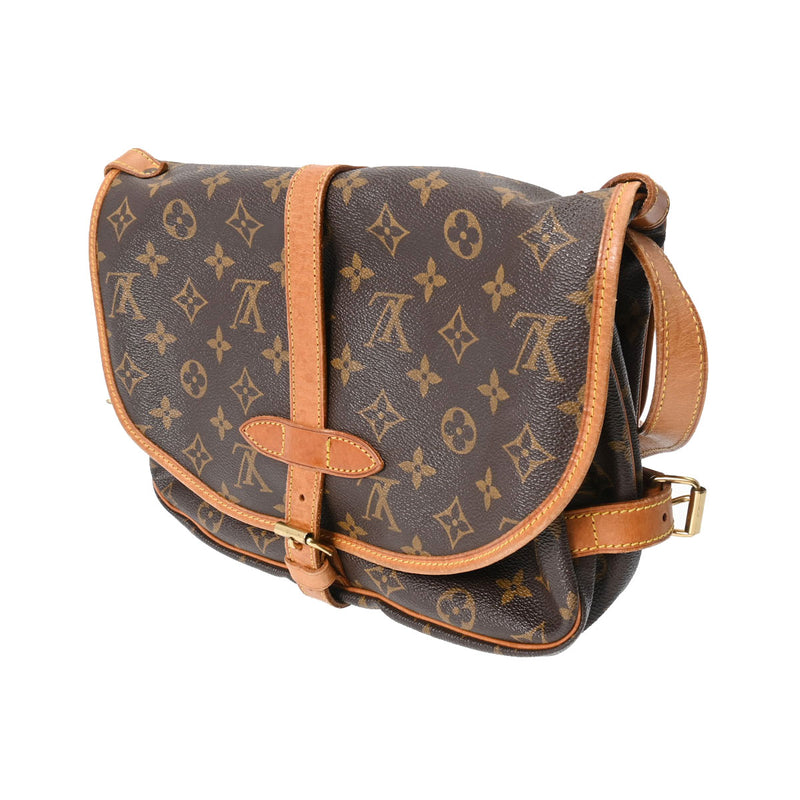 ルイヴィトンソミュール 30 14145 ブラウン レディース モノグラムキャンバス ショルダーバッグ M42256 LOUIS VUITTON 中古  – 銀蔵オンライン