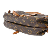LOUIS VUITTON ルイヴィトン モノグラム ソミュール 30 ブラウン M42256 レディース モノグラムキャンバス ショルダーバッグ Bランク 中古 銀蔵