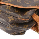 LOUIS VUITTON ルイヴィトン モノグラム ソミュール 30 ブラウン M42256 レディース モノグラムキャンバス ショルダーバッグ Bランク 中古 銀蔵