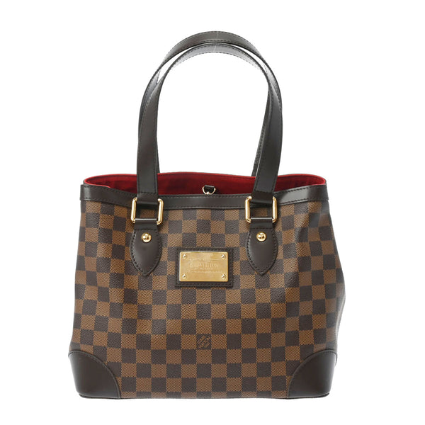 LOUIS VUITTON ルイヴィトン ダミエ ハムステッド PM ブラウン N51205 レディース ダミエキャンバス ハンドバッグ Aランク 中古 銀蔵