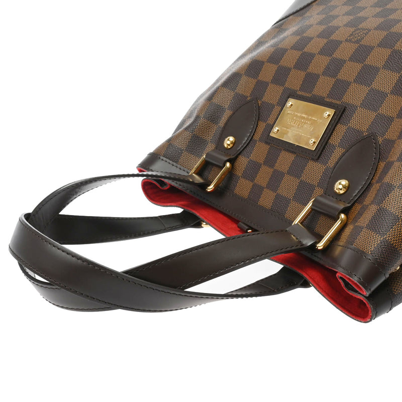 LOUIS VUITTON ルイヴィトン ダミエ ハムステッド PM ブラウン N51205 レディース ダミエキャンバス ハンドバッグ Aランク 中古 銀蔵