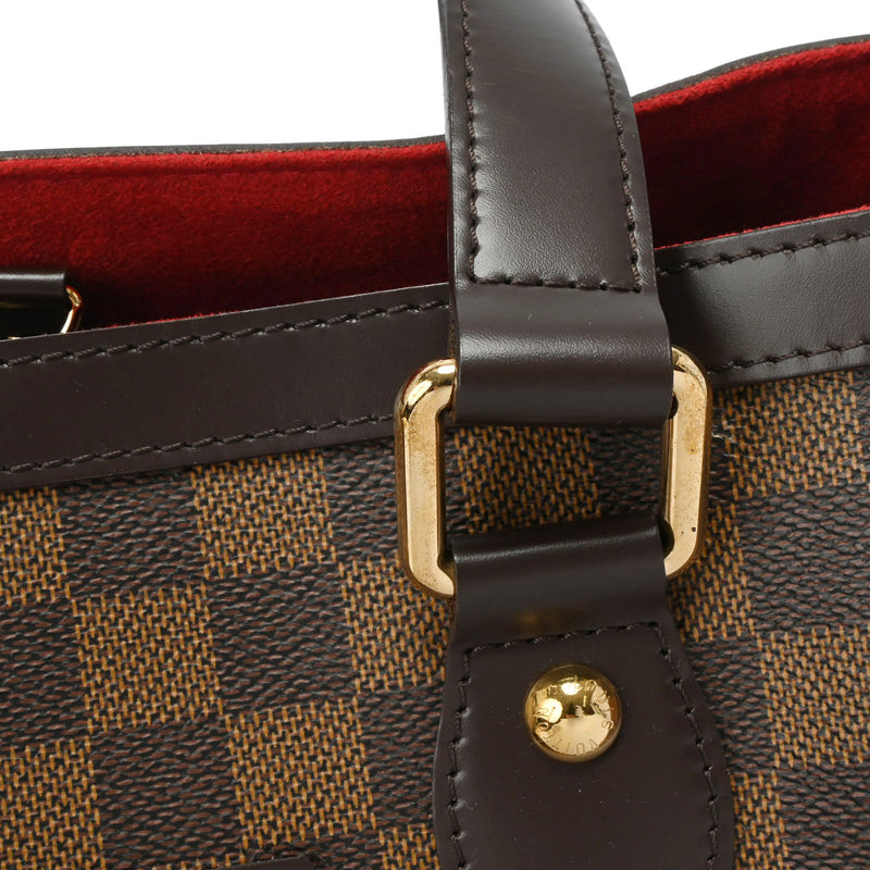 LOUIS VUITTON ルイヴィトン ダミエ ハムステッド PM ブラウン N51205 レディース ダミエキャンバス ハンドバッグ Aランク 中古 銀蔵