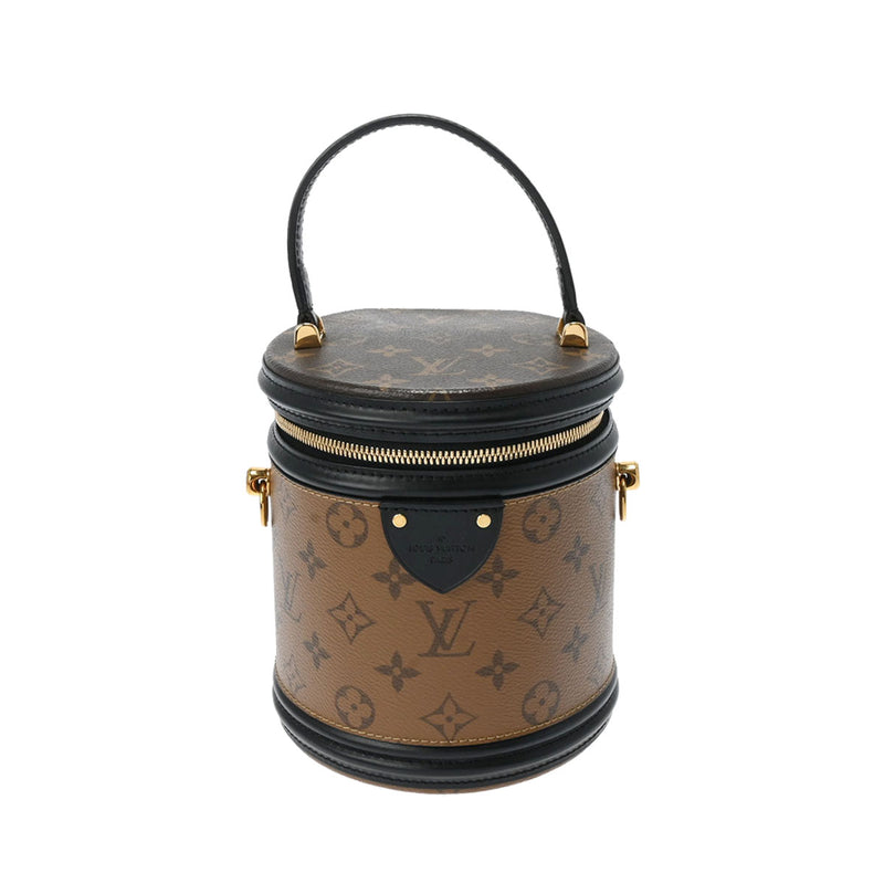 LOUIS VUITTON ルイヴィトン モノグラムリバース カンヌ ブラウン M43986 レディース モノグラムリバースキャンバス 2WAYバッグ ABランク 中古 銀蔵