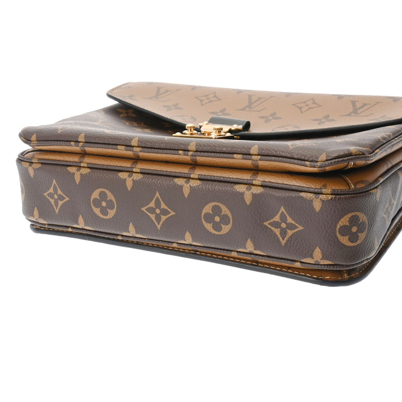 LOUIS VUITTON ルイヴィトン モノグラムリバース ポシェットメティス MM ブラウン M44876 レディース モノグラムリバース キャンバス 2WAYバッグ Aランク 中古 銀蔵