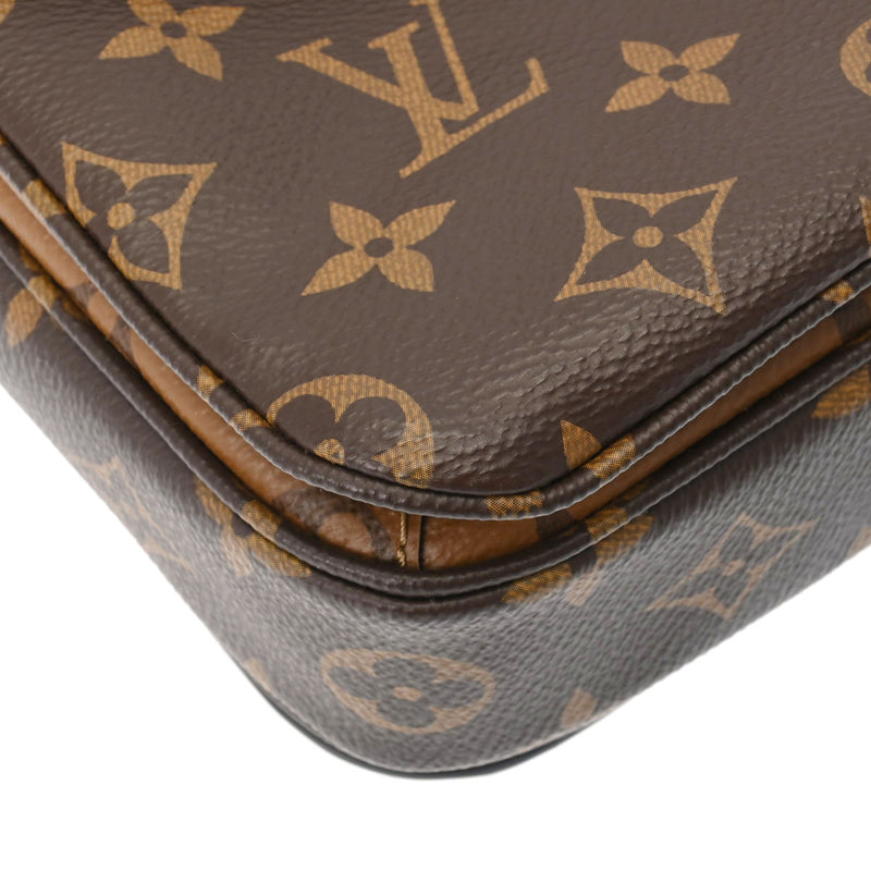 LOUIS VUITTON ルイヴィトン モノグラムリバース ポシェットメティス MM ブラウン M44876 レディース モノグラムリバース キャンバス 2WAYバッグ Aランク 中古 銀蔵