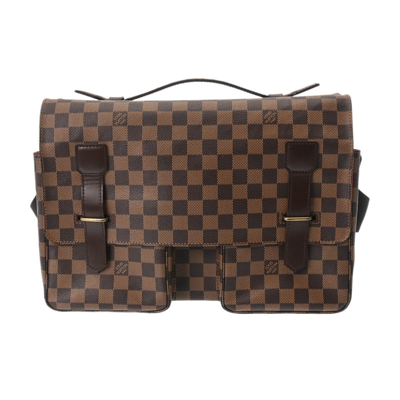 LOUIS VUITTON ルイヴィトン ダミエ ブロードウェイ ブラウン N42270 ユニセックス ダミエキャンバス ショルダーバッグ Aランク 中古 銀蔵