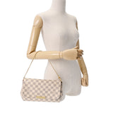 LOUIS VUITTON ルイヴィトン ダミエアズール フェイボリットMM 2WAY 白 N41275 レディース ダミエアズールキャンバス ショルダーバッグ ABランク 中古 銀蔵