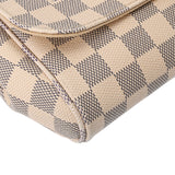 LOUIS VUITTON ルイヴィトン ダミエアズール フェイボリットMM 2WAY 白 N41275 レディース ダミエアズールキャンバス ショルダーバッグ ABランク 中古 銀蔵