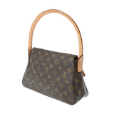 LOUIS VUITTON ルイヴィトン モノグラム ミニルーピング ブラウン M51147 レディース モノグラムキャンバス セミショルダーバッグ ABランク 中古 銀蔵