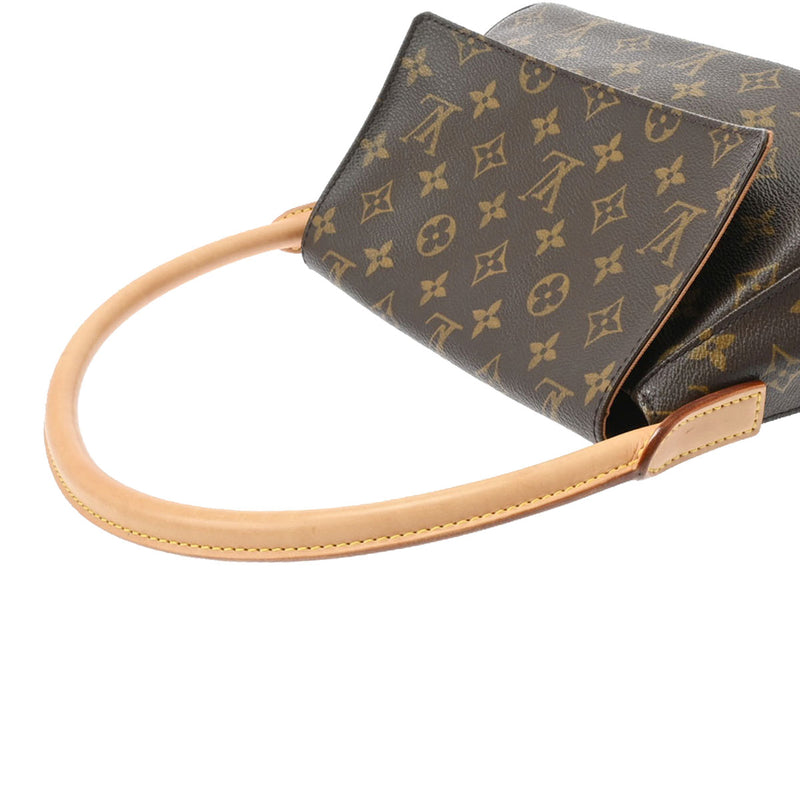 LOUIS VUITTON ルイヴィトン モノグラム ミニルーピング ブラウン M51147 レディース モノグラムキャンバス セミショルダーバッグ ABランク 中古 銀蔵