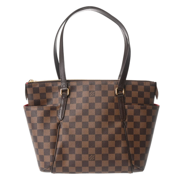 LOUIS VUITTON ルイヴィトン ダミエ トータリー PM ブラウン N41282 レディース ダミエキャンバス トートバッグ 新同 中古 銀蔵