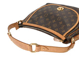 LOUIS VUITTON ルイヴィトン モノグラム トゥラム PM ブラウン M40076 レディース モノグラムキャンバス ショルダーバッグ Bランク 中古 銀蔵