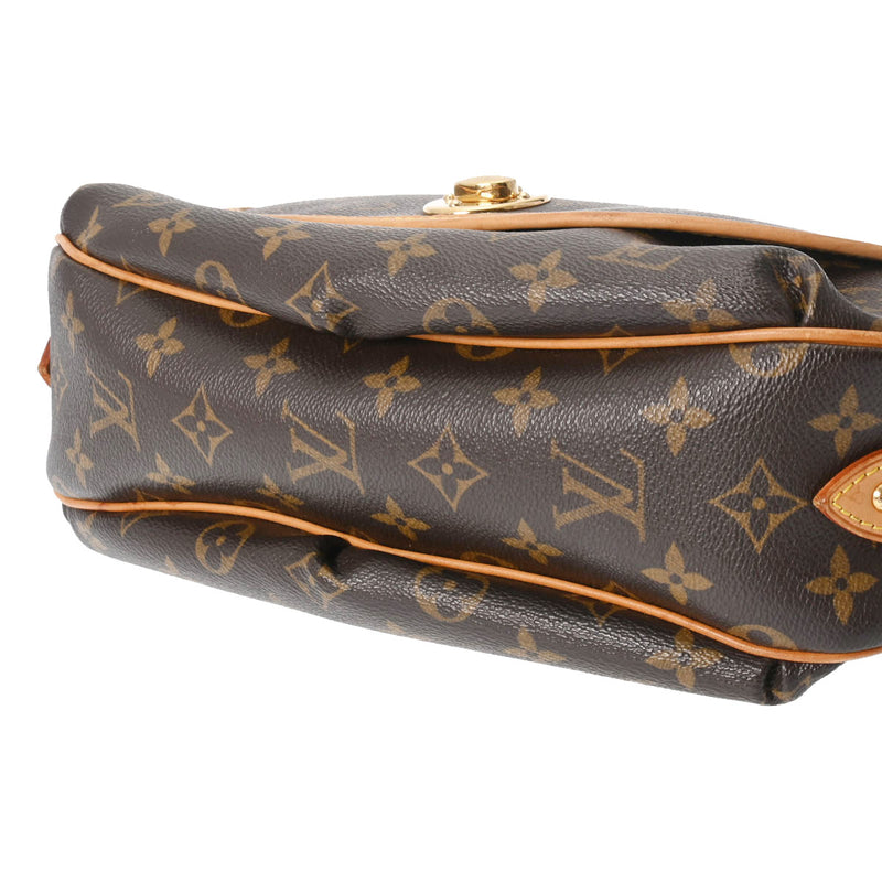 LOUIS VUITTON ルイヴィトン モノグラム トゥラム PM ブラウン M40076 レディース モノグラムキャンバス ショルダーバッグ Bランク 中古 銀蔵