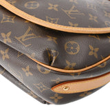 LOUIS VUITTON ルイヴィトン モノグラム トゥラム PM ブラウン M40076 レディース モノグラムキャンバス ショルダーバッグ Bランク 中古 銀蔵