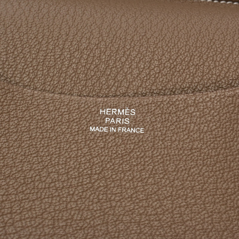 HERMES エルメス アジェンダ エトゥープ シルバー金具 □M刻印(2009年頃) ユニセックス シェーブル 手帳カバー Aランク 中古 銀蔵