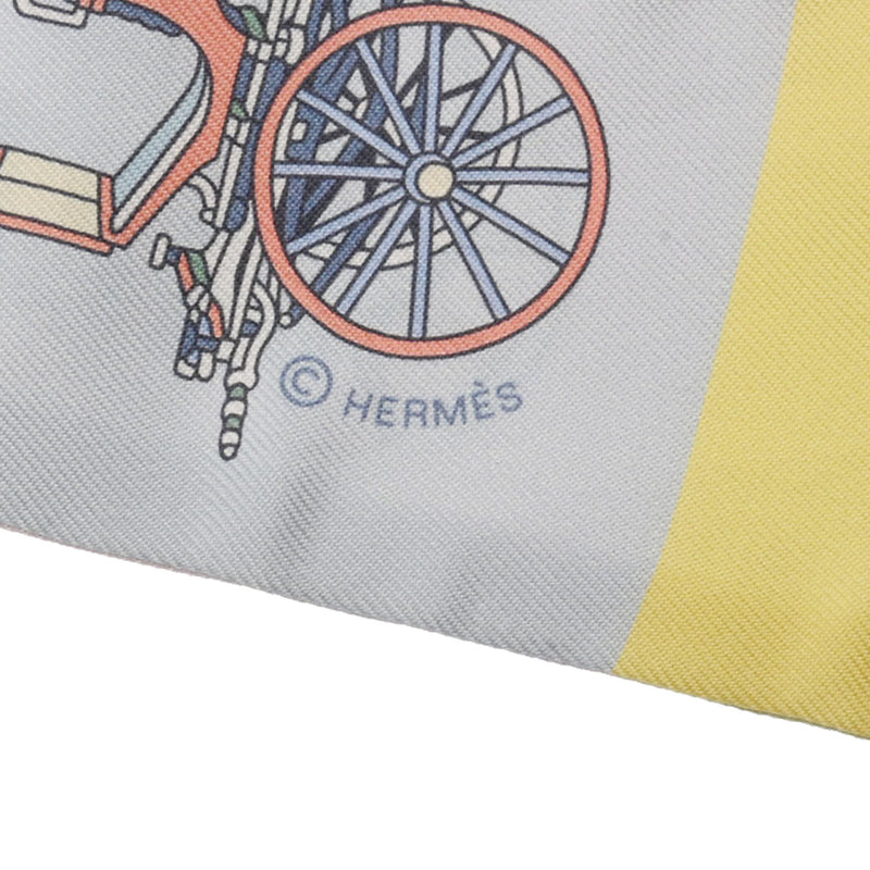 HERMES エルメス ツイリー 精巧な馬車 Voitures Exquises マルチカラー レディース シルク100％ スカーフ ABランク 中古 銀蔵
