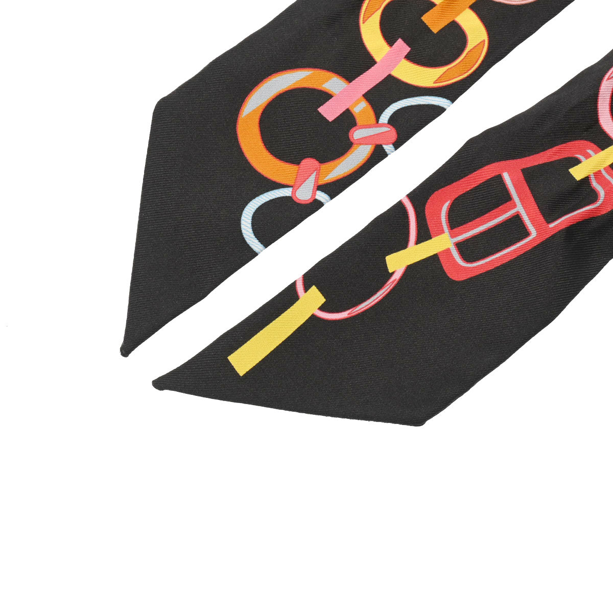 エルメスツイリー Do Re Boucles 黒 レディース シルク100％ スカーフ